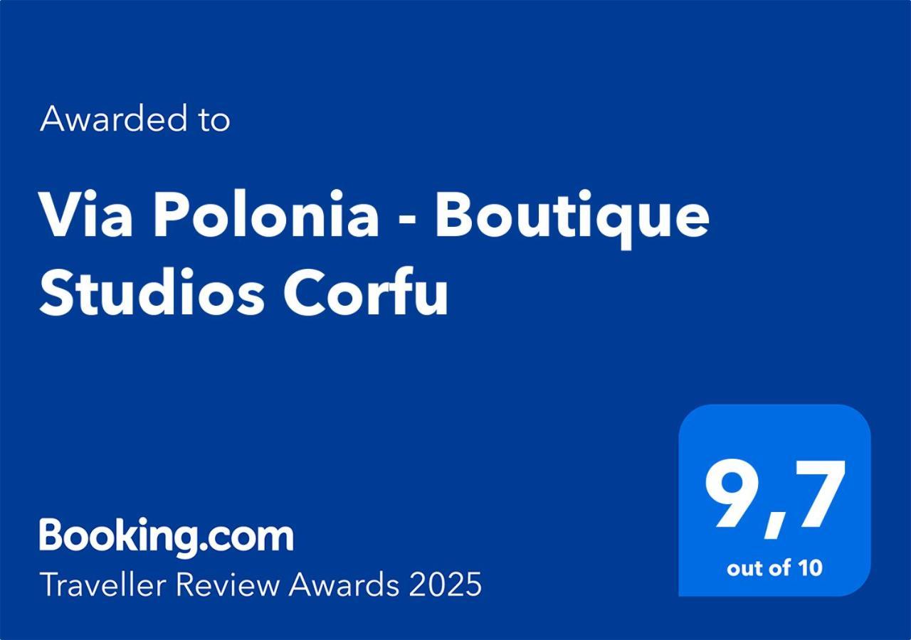 Via Polonia - Boutique Studios Corfu Agios Georgios  Bagian luar foto